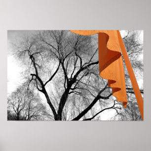 Winter in het park poster