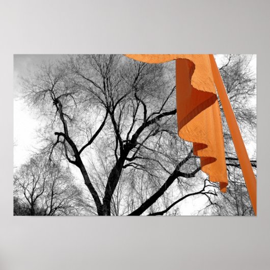 Winter in het park poster (Voorkant)