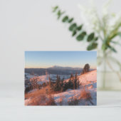 Winter in het Pieniny-gebergte Briefkaart (Staand voorkant)