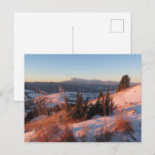 Winter in het Pieniny-gebergte Briefkaart (Voorkant / Achterkant)