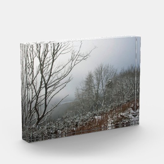 Winter in het Poster van de Macclesfield Forest Ca Fotoblokken (Links)