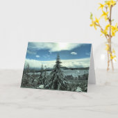 Winter in het staatsbos van Tillamook, Oregon Kaart (Gele Bloem)