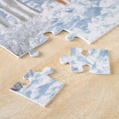 Winter in het zand-wasbekken legpuzzel (Zijkant)