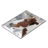 Winter in het zand-wasbekken notitieboek (Linkerzijde)