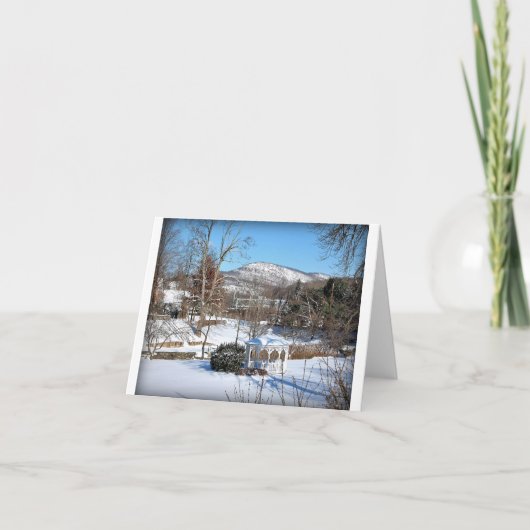 'Winter in Hillburn' Feestdagen Kaart (Voorkant)