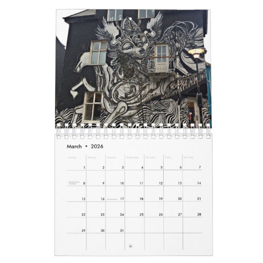 Winter in IJsland Kalender (Mar 2026)