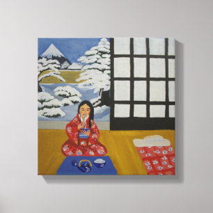 Winter in Japan Canvas Afdruk