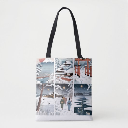 Winter in Japan Shirt Tote Bag (Voorkant)