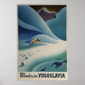Winter in Joegoslavië, poster Ski (Voorkant)