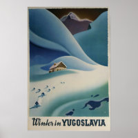 Winter in Joegoslavië, poster Ski