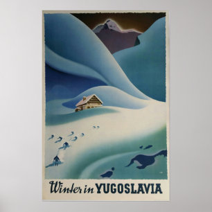 Winter in Joegoslavië, poster Ski