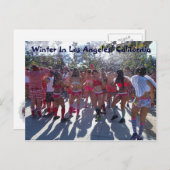 Winter in Los Angeles Briefkaart! Briefkaart (Voorkant / Achterkant)