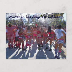Winter in Los Angeles Briefkaart! Briefkaart