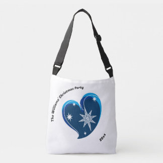 Winter in love-Blauw-Aangepaste tekst Crossbody Tas