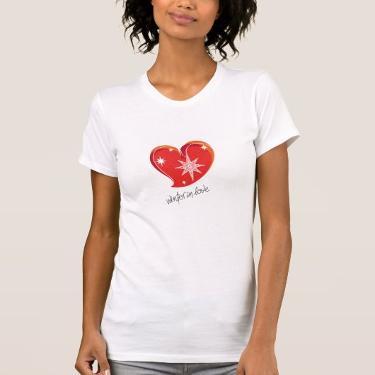 winter in love-Rode T-Shirt (Voorkant)