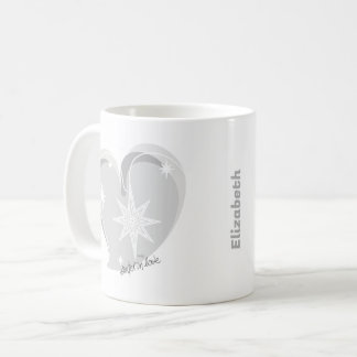 winter in love-Signature-Zilver-Tekst aanpasbaar Koffiemok