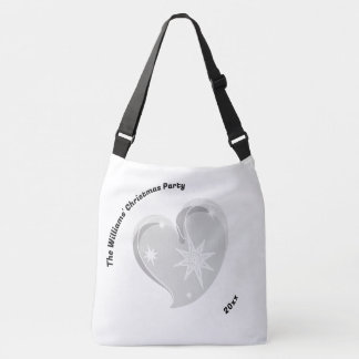 Winter in love-Zilver-Aangepaste tekst Crossbody Tas