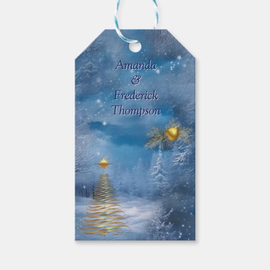 WINTER in Magische Wonderland Cadeaulabel (Voorkant)
