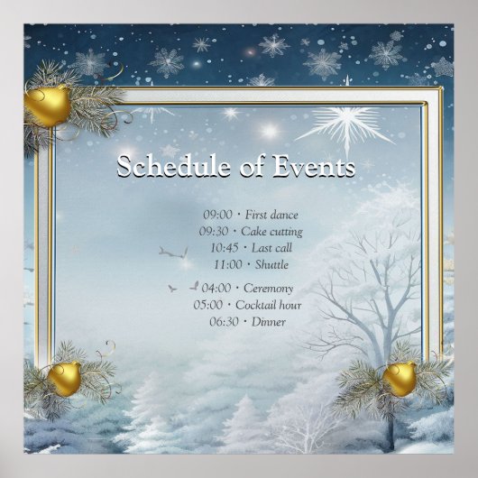 WINTER in Magische Wonderland Poster (Voorkant)