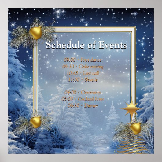 WINTER in Magische Wonderland Poster (Voorkant)
