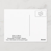 Winter in Maine Briefkaart (Achterkant)