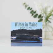 Winter in Maine Briefkaart (Staand voorkant)