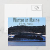 Winter in Maine Briefkaart (Voorkant / Achterkant)