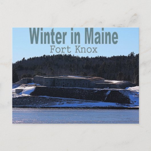 Winter in Maine Briefkaart (Voorkant)