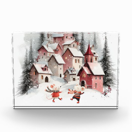 Winter in Mice Town Fotoblokken (Voorkant)