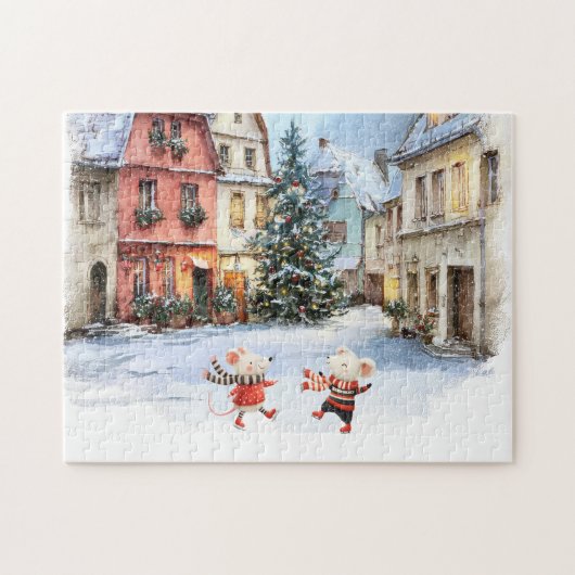 Winter in Mice Town Legpuzzel (Horizontaal)
