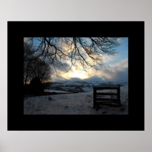 Winter in Mid Wales Poster