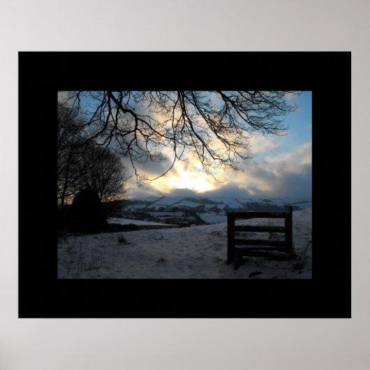 Winter in Mid Wales Poster (Voorkant)