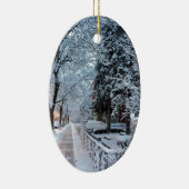 Winter in Montreal Keramisch Ornament (Rechts)