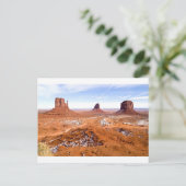 Winter in Monument Valley Briefkaart (Staand voorkant)