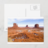 Winter in Monument Valley Briefkaart (Voorkant / Achterkant)