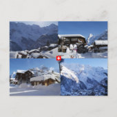 WInter in Mürren - Berner Oberland, Zwitserland Briefkaart (Voorkant)