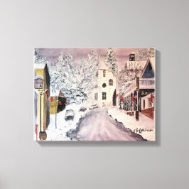WINTER IN NEVADA CITY CA CANVAS AFDRUK