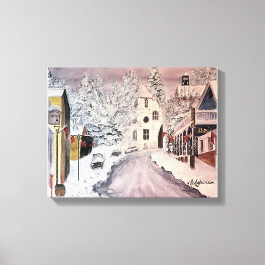 WINTER IN NEVADA CITY CA CANVAS AFDRUK (Voorkant)