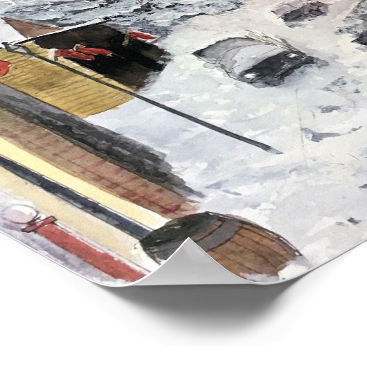 WINTER IN NEVADA CITY CA POSTER (Hoek)