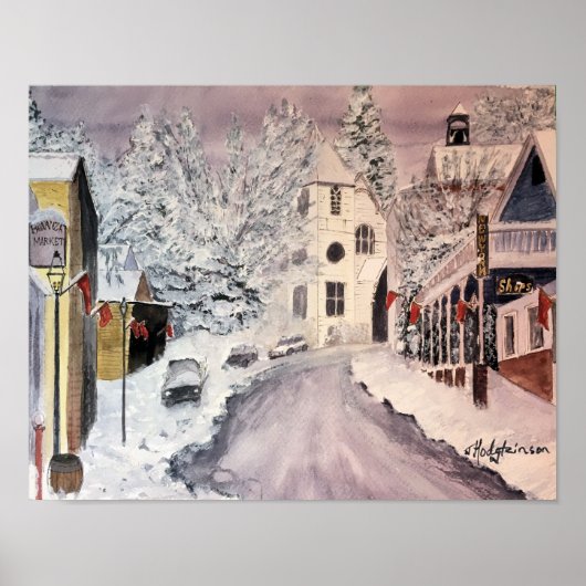 WINTER IN NEVADA CITY CA POSTER (Voorkant)