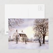 Winter in New England Briefkaart (Voorkant / Achterkant)
