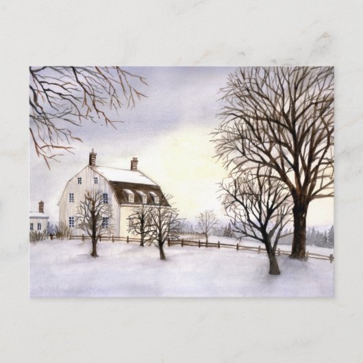 Winter in New England Briefkaart (Voorkant)