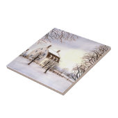 Winter in New England door Farida Greenfield Tegeltje (Zijkant)