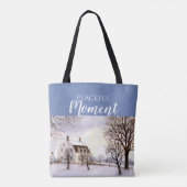 Winter in New England door Farida Greenfield Tote Bag (Achterkant)