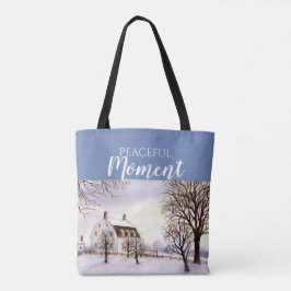 Winter in New England door Farida Greenfield Tote Bag