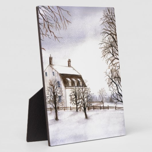 Winter in New England Fotoplaat (Zijkant)