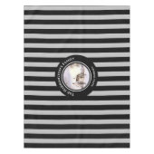 Winter in New England: Kerstzwarte grijze stropen Tafelkleed (Voorkant)