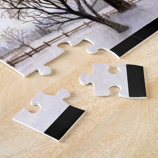 Winter in New England Legpuzzel (Zijkant)