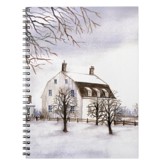 Winter in New England Notitieboek (Voorkant)