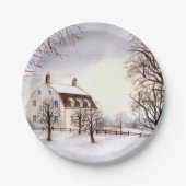 Winter in New England Papieren Bordje (Voorkant)
